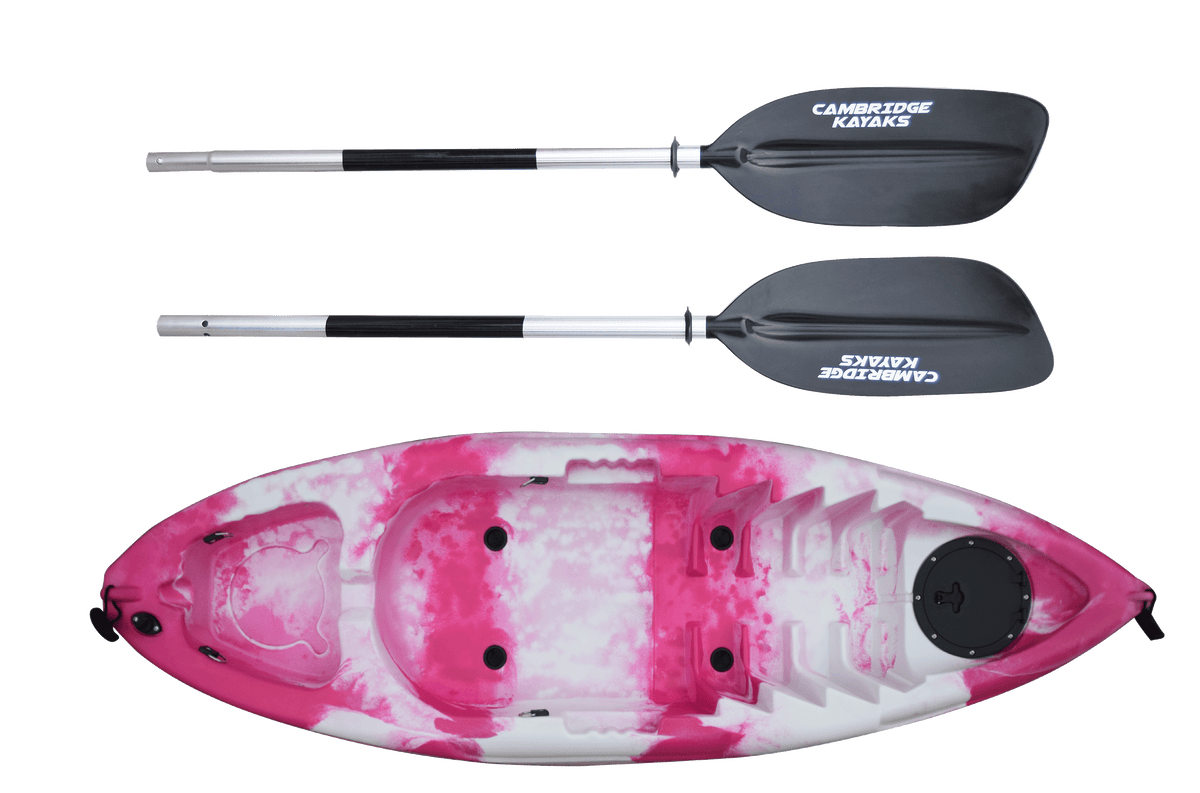 Buy Cambridge Kayaks Single Sit On Top Fishing Kayak With Trolley - blue  and white, Single Online at desertcartCayman Islands