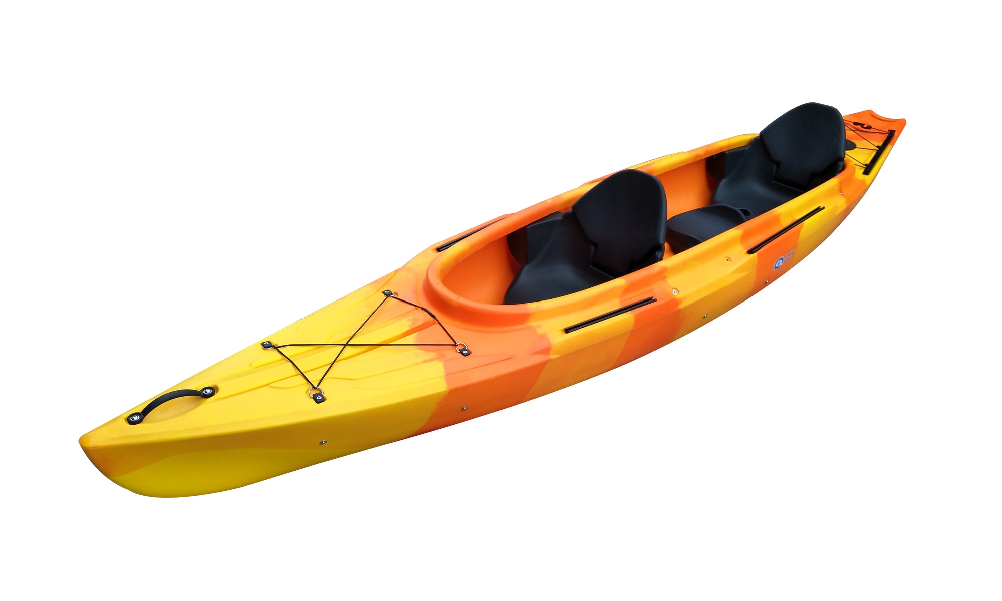 Kayak de pesca doble totalmente equipado. 370x86cm.
