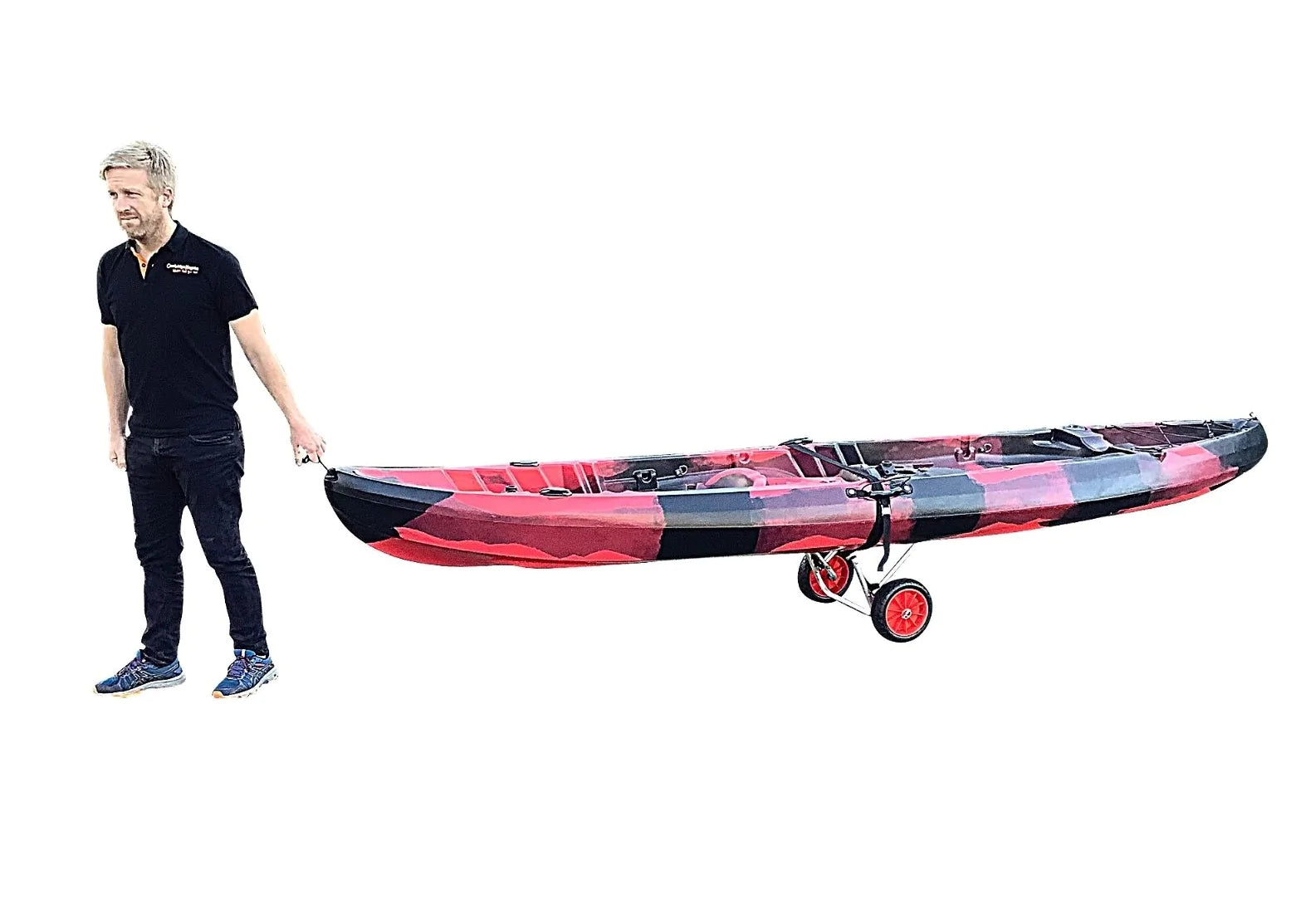 Carrito de transporte con correas para kayak Sunfish/ Herring/Barracuda/Gemini/Adventura